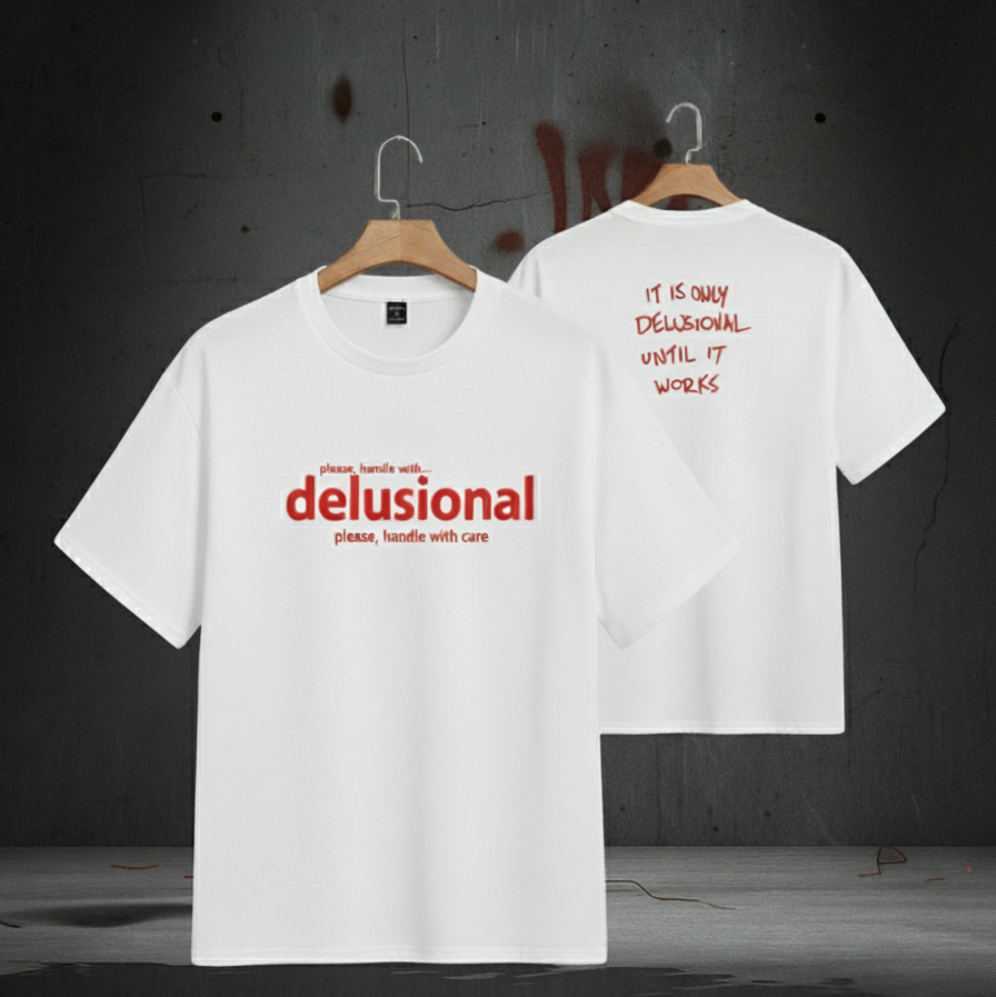 DELUSIONAL Oversized T-Shirts